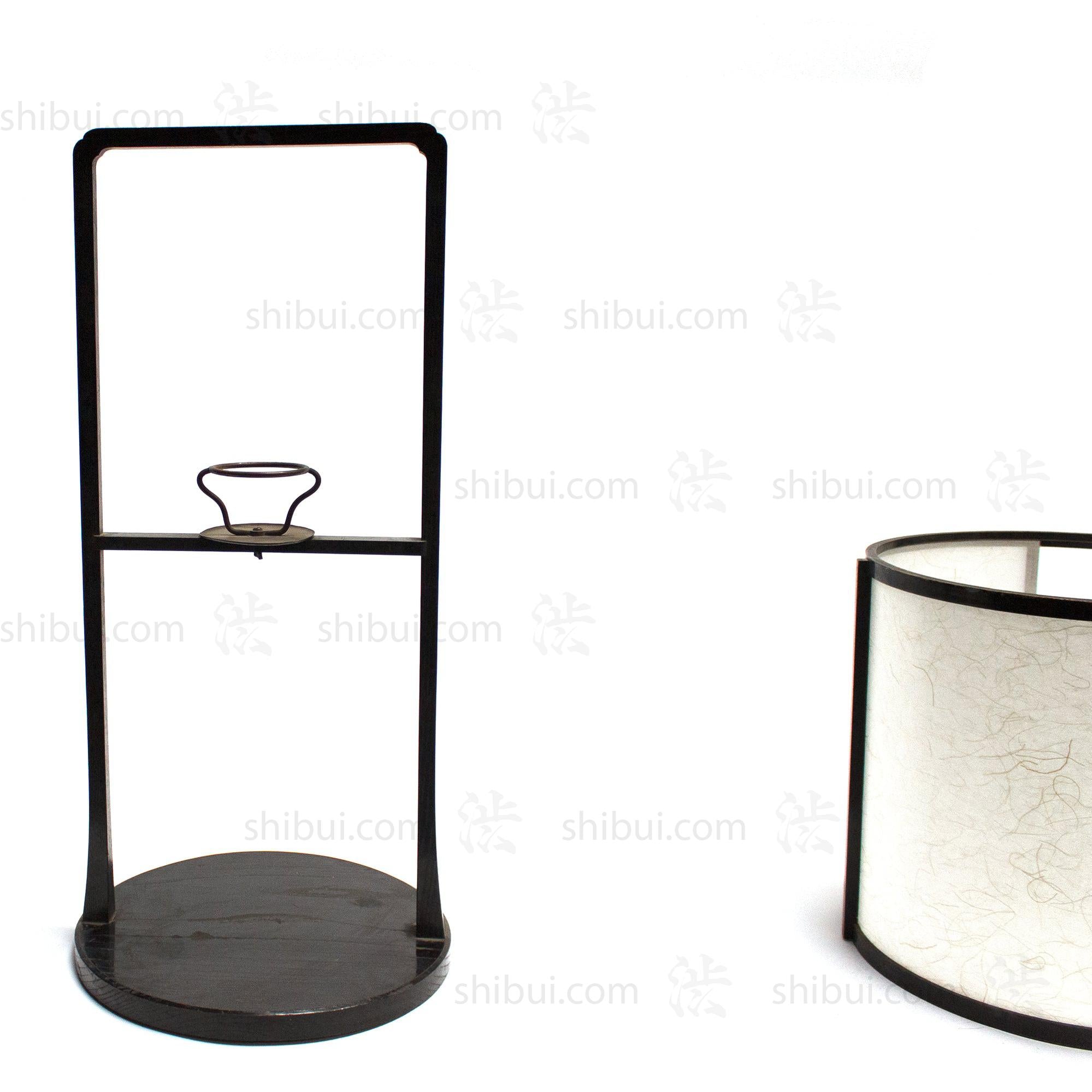 Maru Andon Japanese Antique Floor Lamp