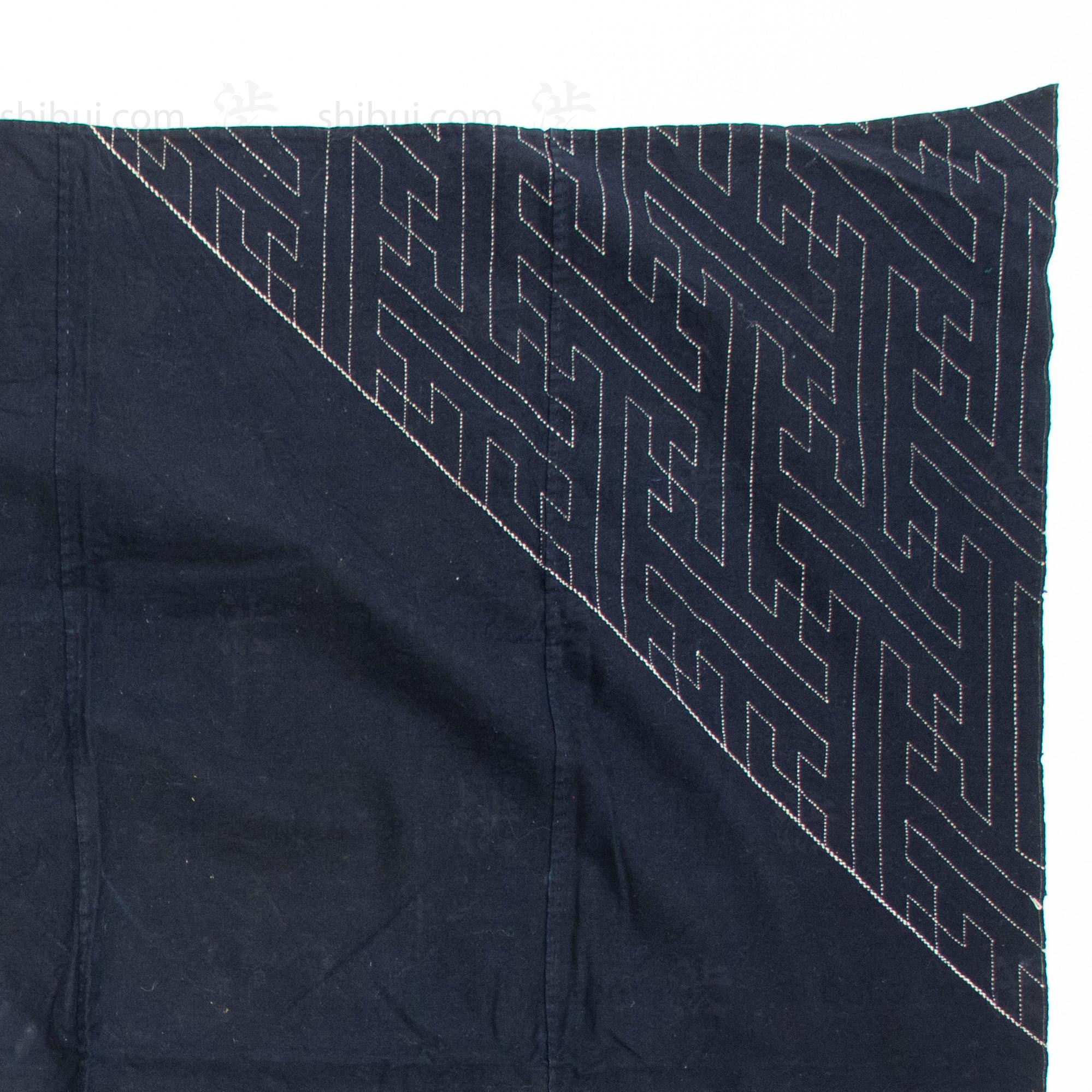 Sashiko Furoshiki - Japanese Indigo Dyed Cotton