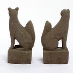 Inari - Pair of Shinto Stone Foxes