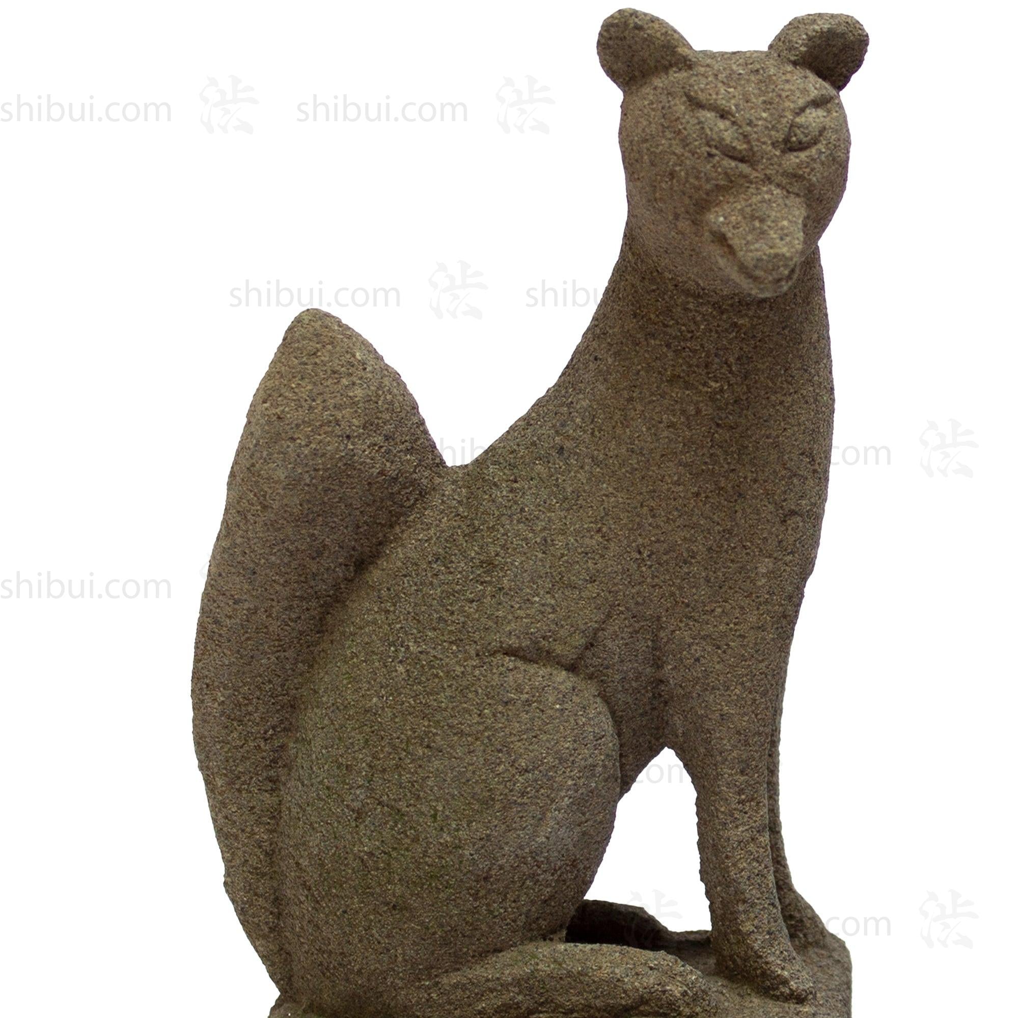Inari - Pair of Shinto Stone Foxes
