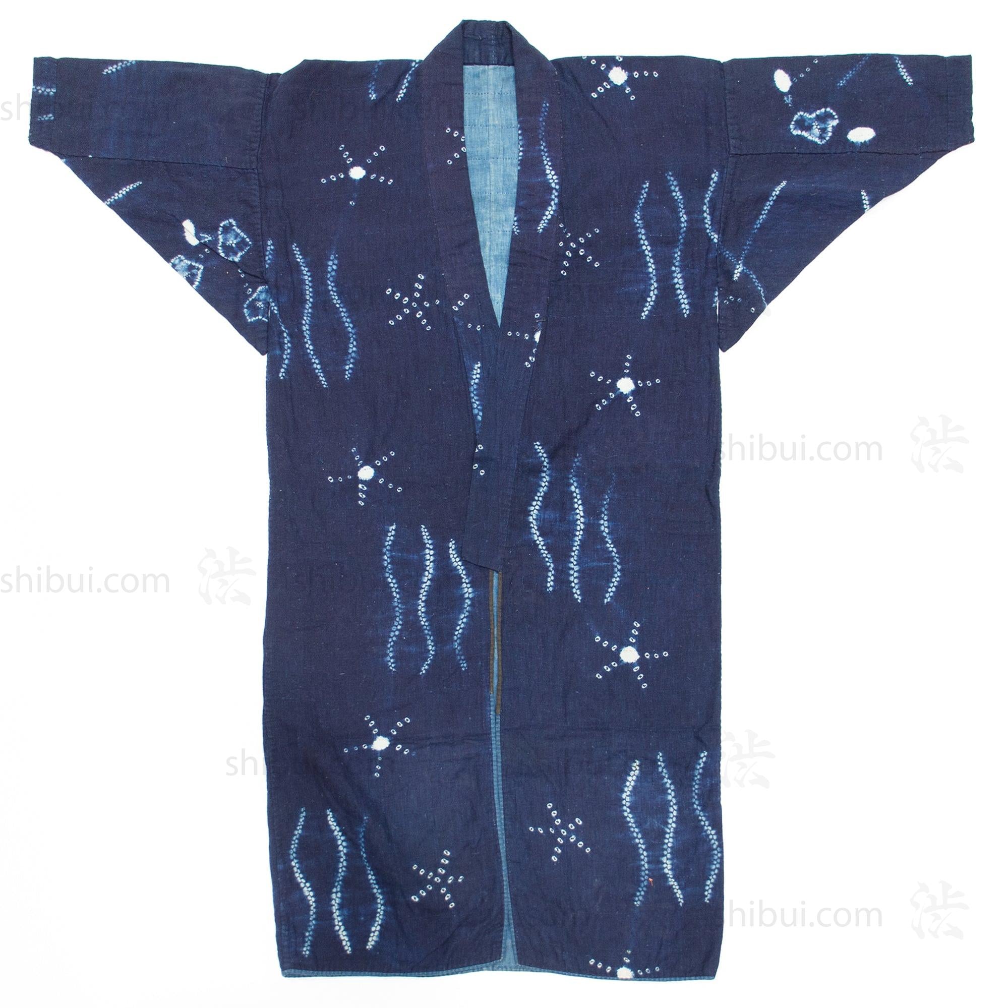 Shibori Farmer's Coat Indigo Dyed Cotton
