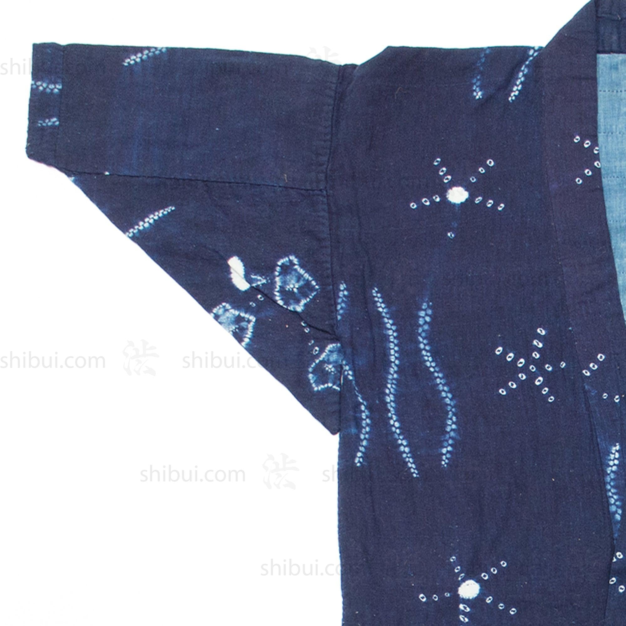 Shibori Farmer's Coat Indigo Dyed Cotton