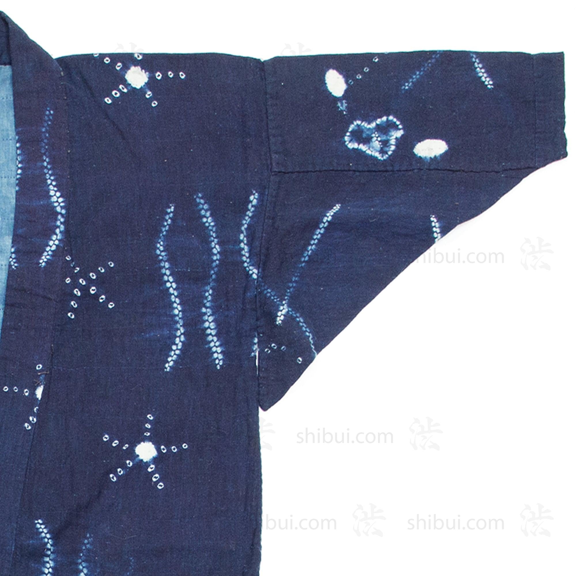 Shibori Farmer's Coat Indigo Dyed Cotton