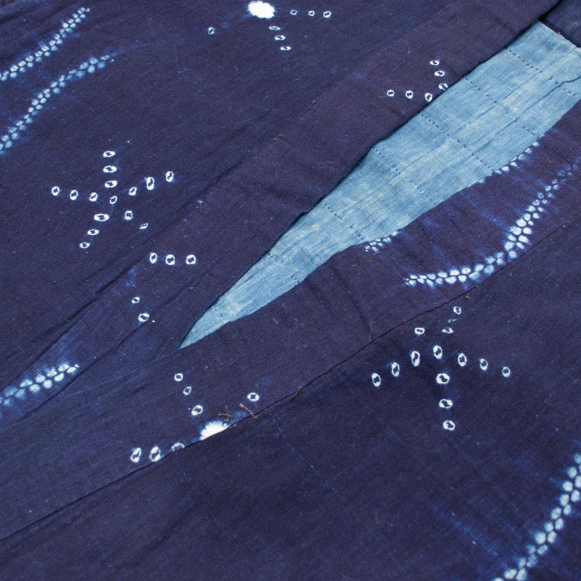 Shibori Farmer's Coat Indigo Dyed Cotton