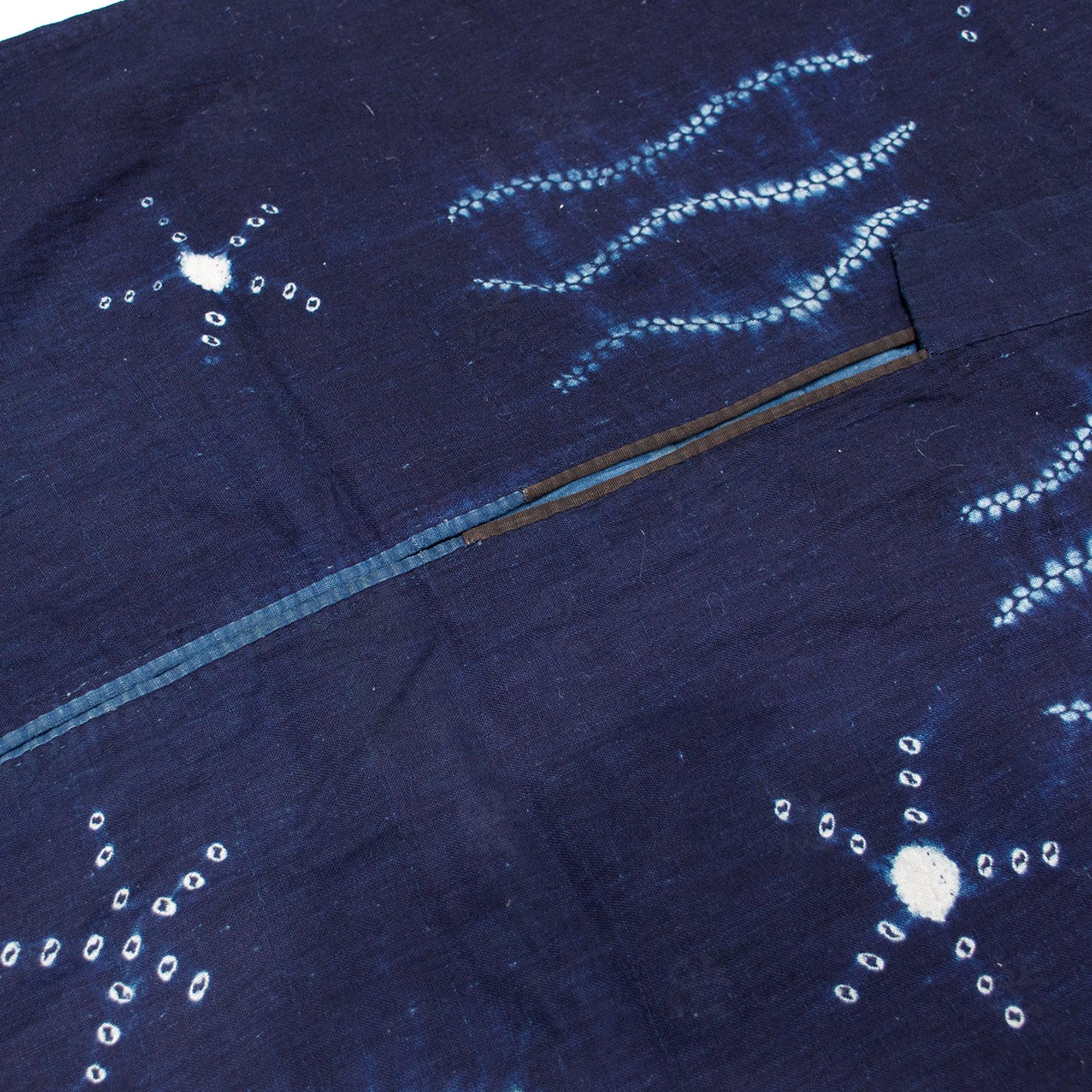 Shibori Farmer's Coat Indigo Dyed Cotton