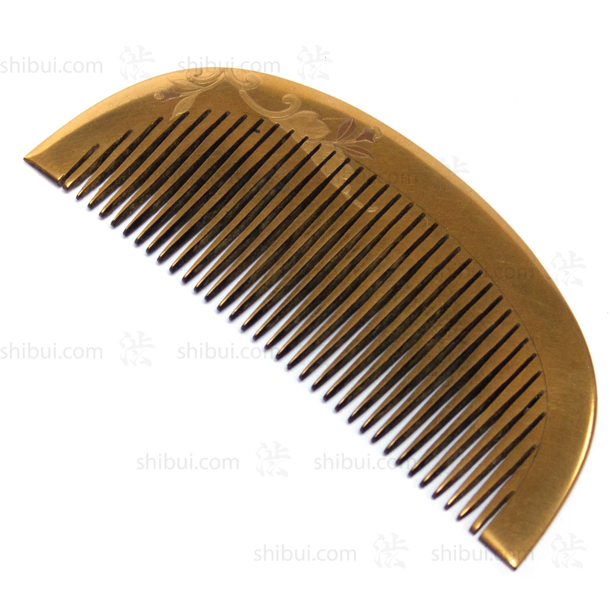 Antique Japanese Lacquered Kushi and Kogai Comb Set