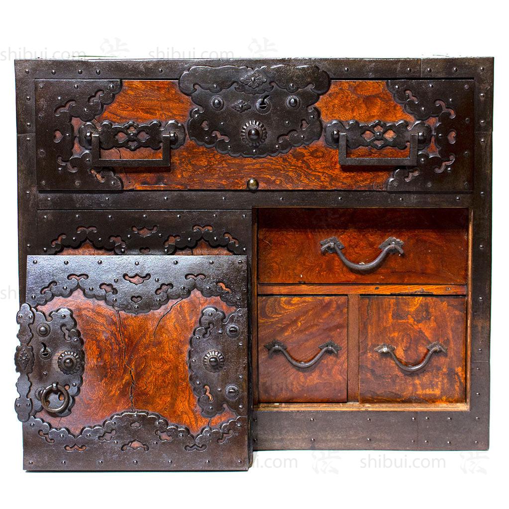 Funa Dansu Tansu Storage Chest Japanese Antique Furniture Iron Hardware