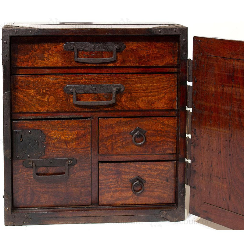 Funa Dansu Tansu Storage Chest Japanese Antique Furniture Iron Hardware