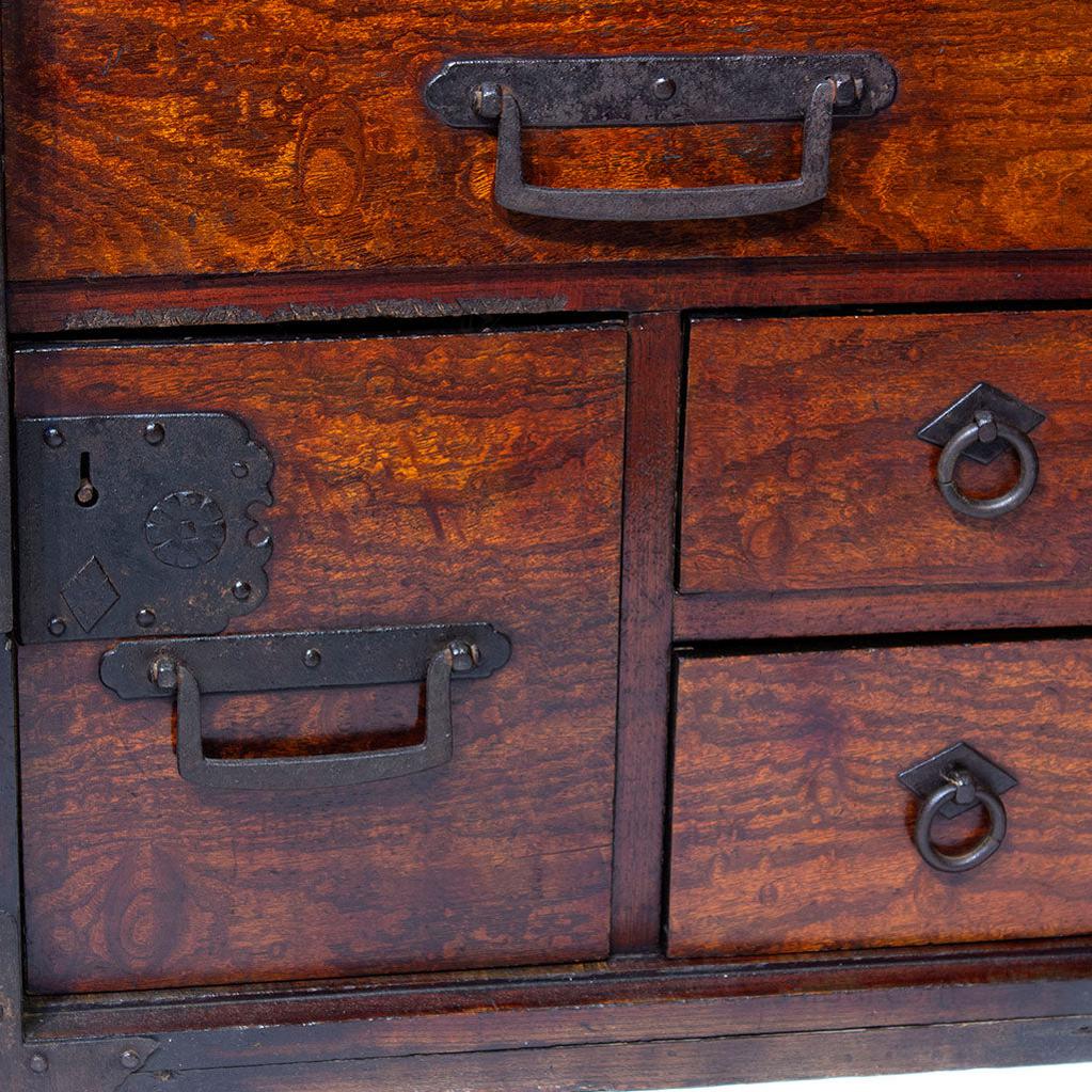 Funa Dansu Tansu Storage Chest Japanese Antique Furniture Iron Hardware