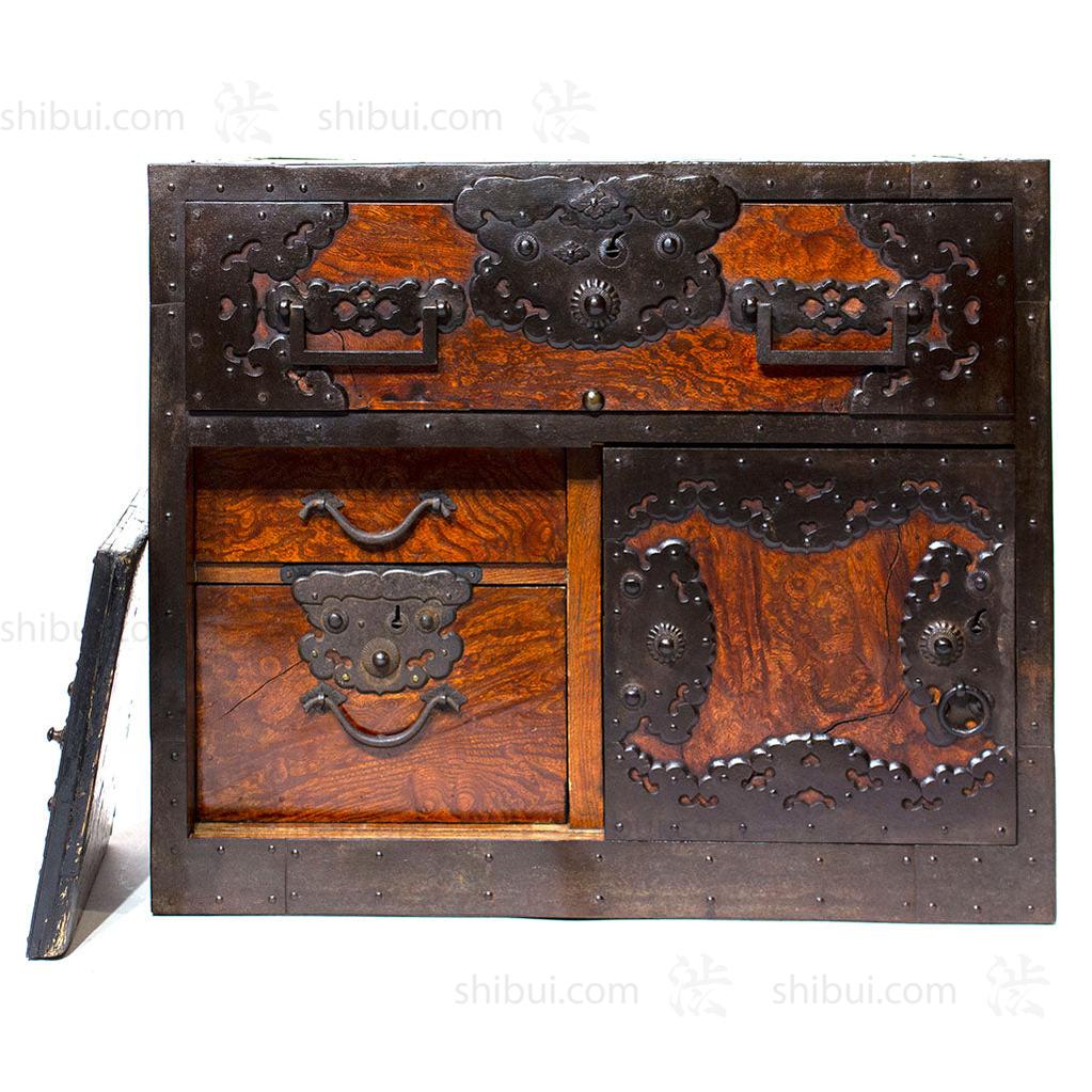 Funa Dansu Tansu Storage Chest Japanese Antique Furniture Iron Hardware
