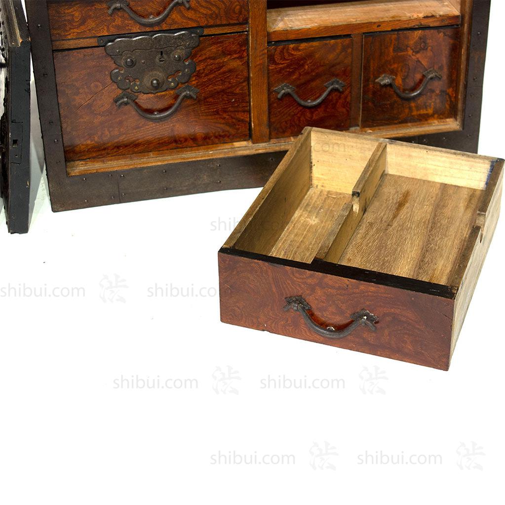 Funa Dansu Tansu Storage Chest Japanese Antique Furniture Iron Hardware