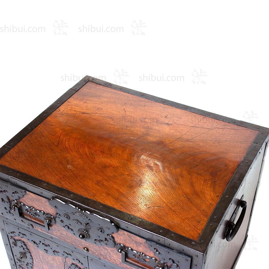 Funa Dansu Tansu Storage Chest Japanese Antique Furniture Iron Hardware