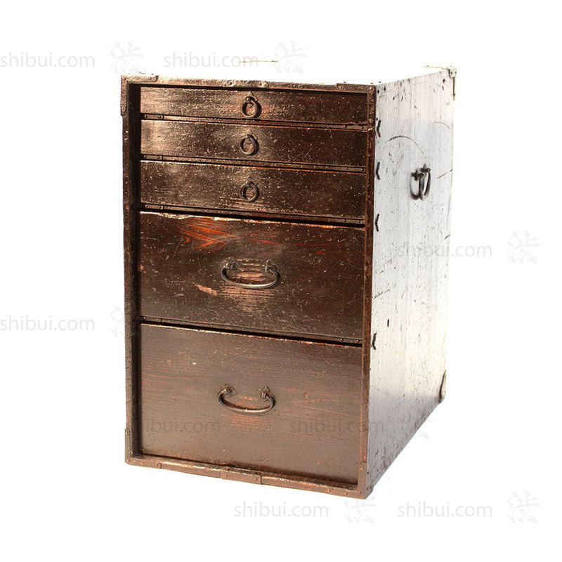 Vintage Japanese peddler's tansu