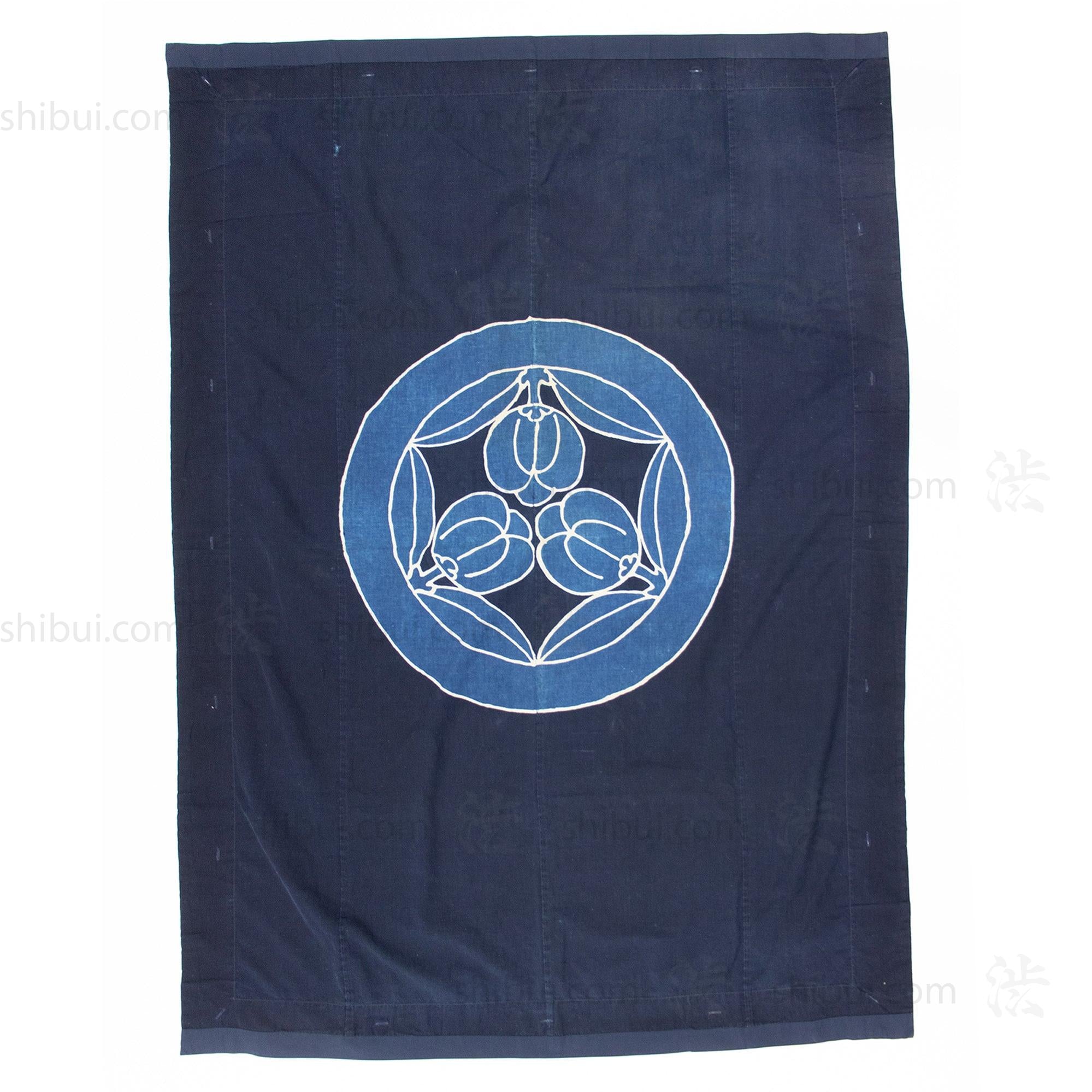 Vintage Japanese Indigo Tsutsugaki Duvet Cover