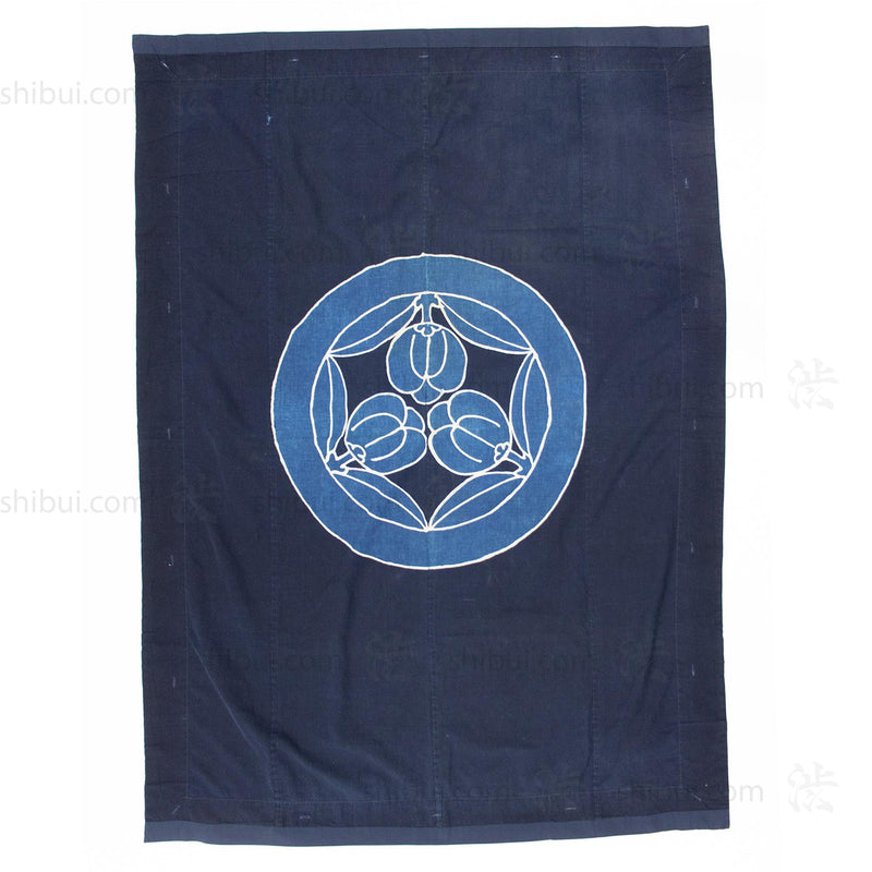 Vintage Japanese Indigo Tsutsugaki Duvet Cover