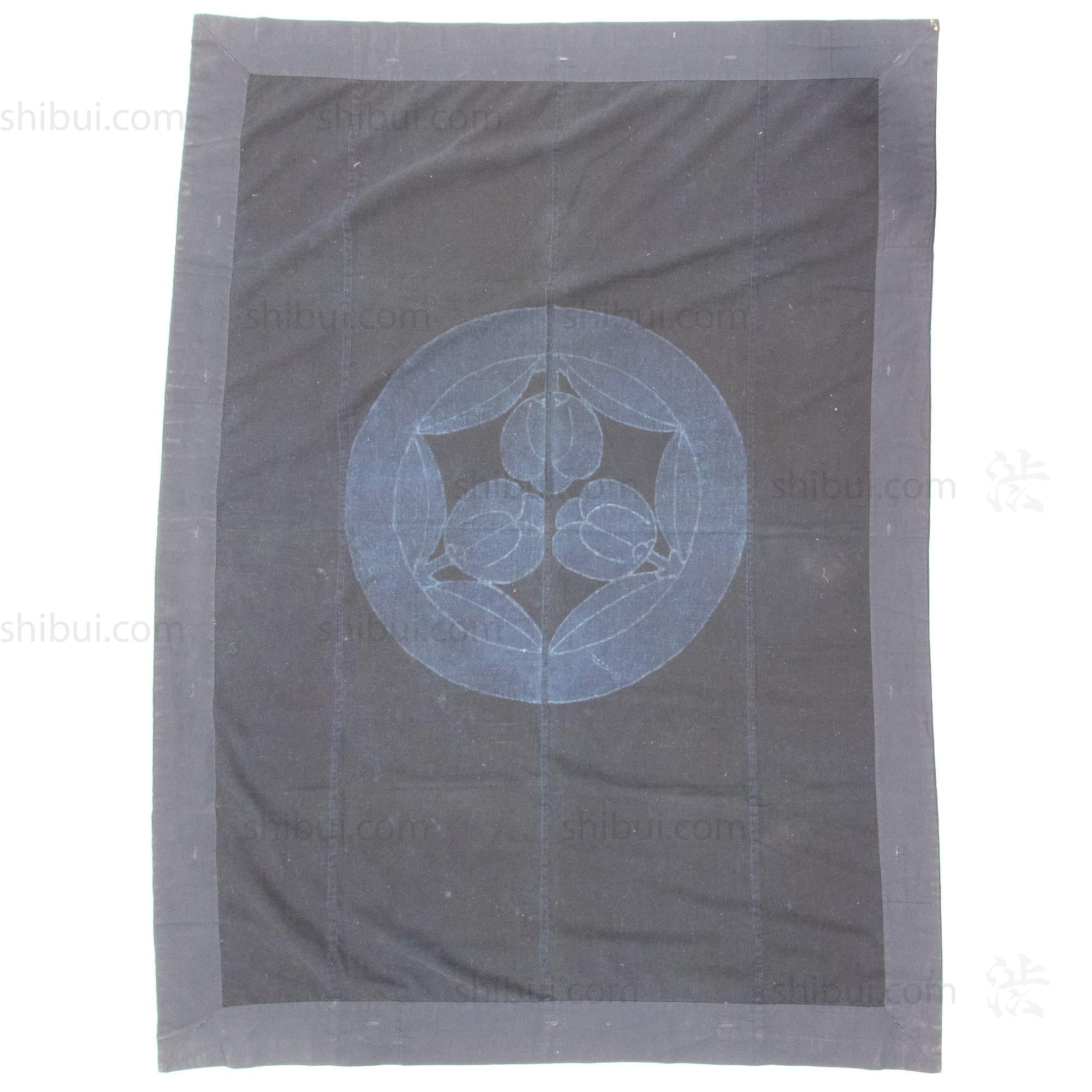 Vintage Japanese Indigo Tsutsugaki Duvet Cover