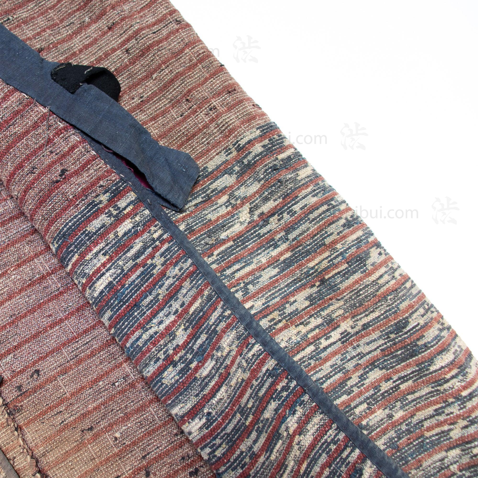 Worn and Sun-faded Vintage Japanese Sakiori Farmer's Jacket