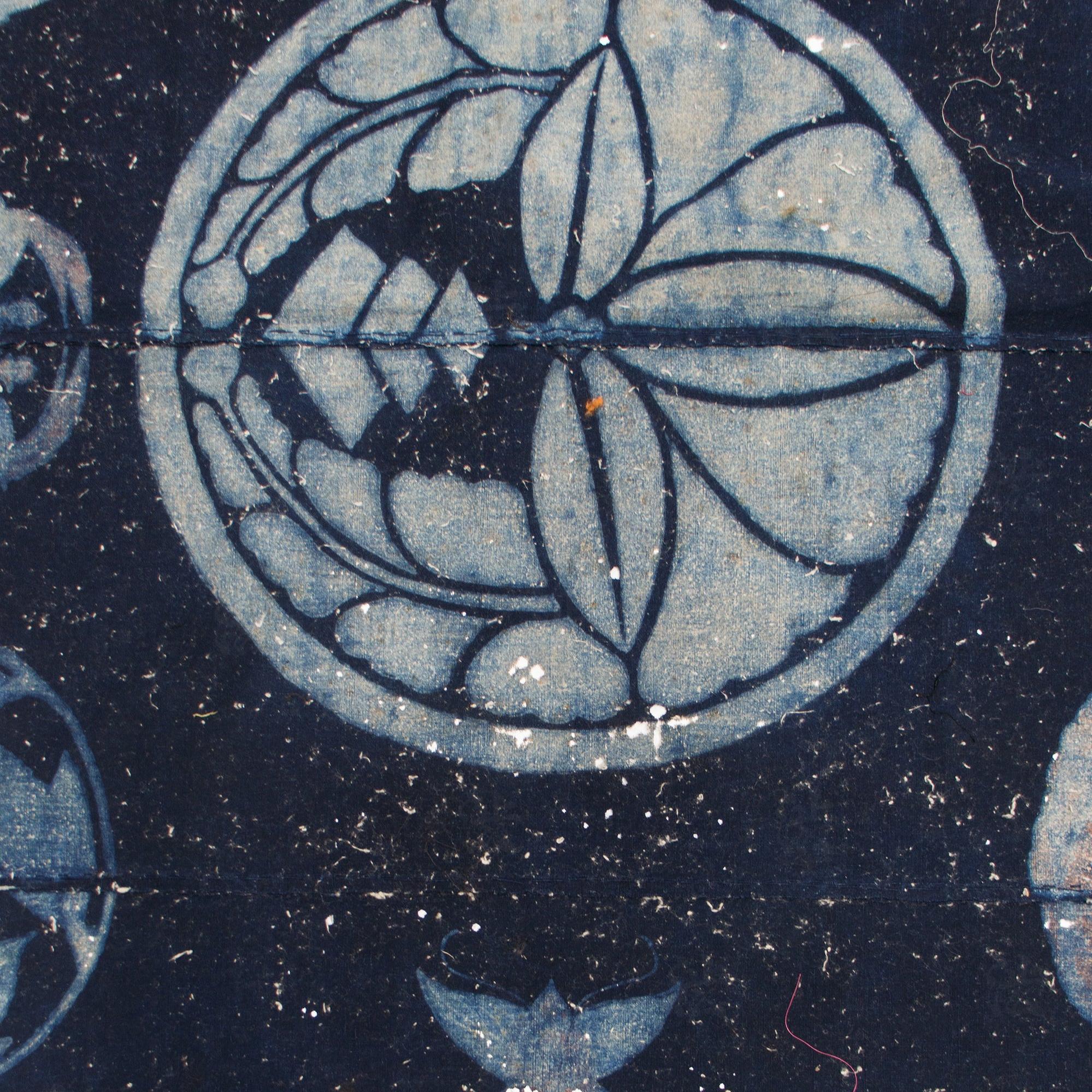 Indigo Tsutsugaki Mon Futon Cover