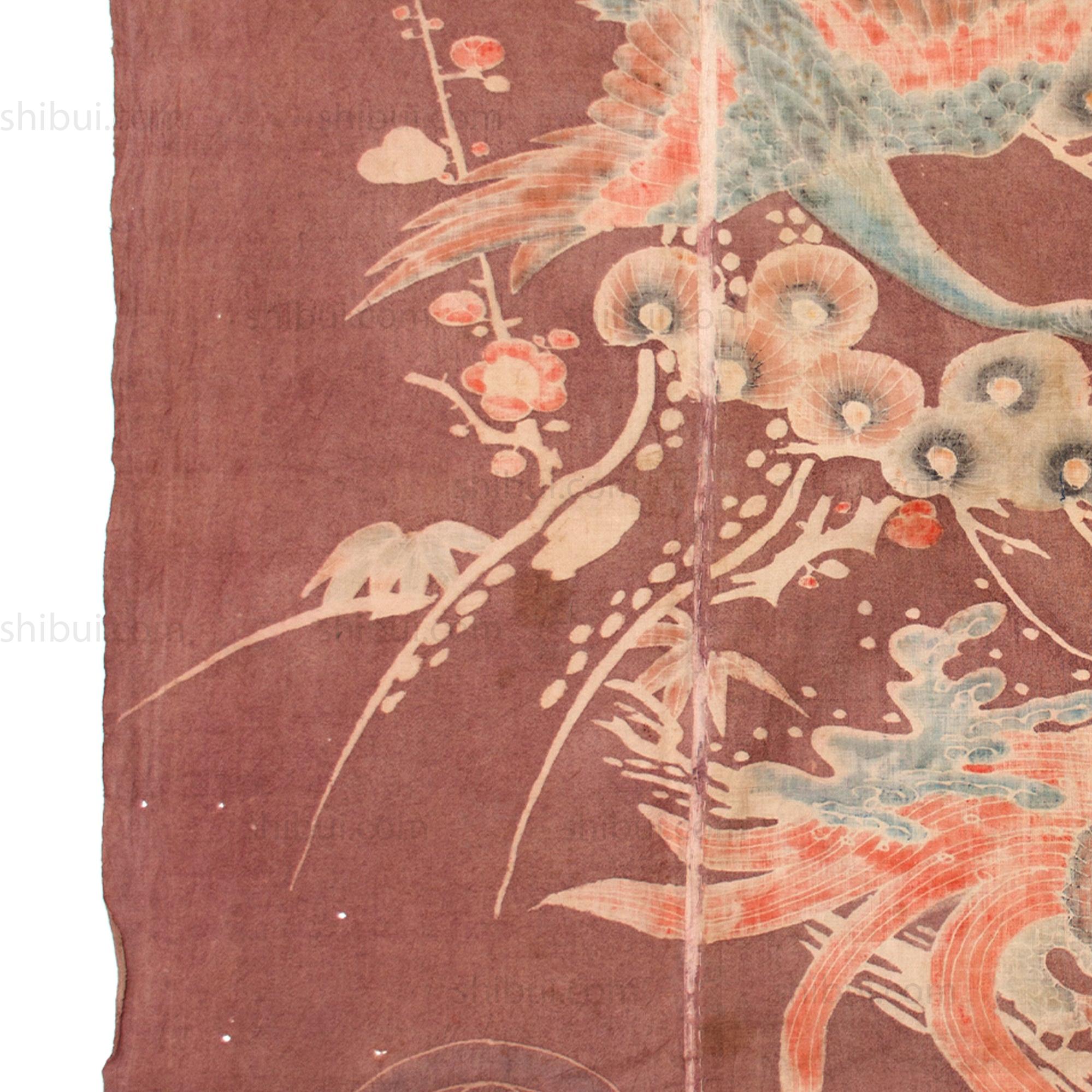 Tortoise and Crane Tsutsugaki Furoshiki