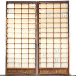 Pair Sugi Shoji | Cedar Japanese Doors | Architectural Decor