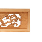 Carved Hawk and Pine Ranma | Japanese Transom Screen