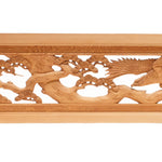 Carved Hawk and Pine Ranma | Japanese Transom Screen