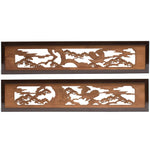 Hawk & Pine Ranma | Transom Carving | Japanese Architectural Decor