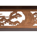 Hawk & Pine Ranma | Transom Carving | Japanese Architectural Decor