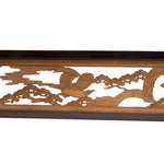 Hawk & Pine Ranma | Transom Carving | Japanese Architectural Decor