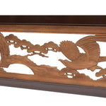 Hawk & Pine Ranma | Transom Carving | Japanese Architectural Decor