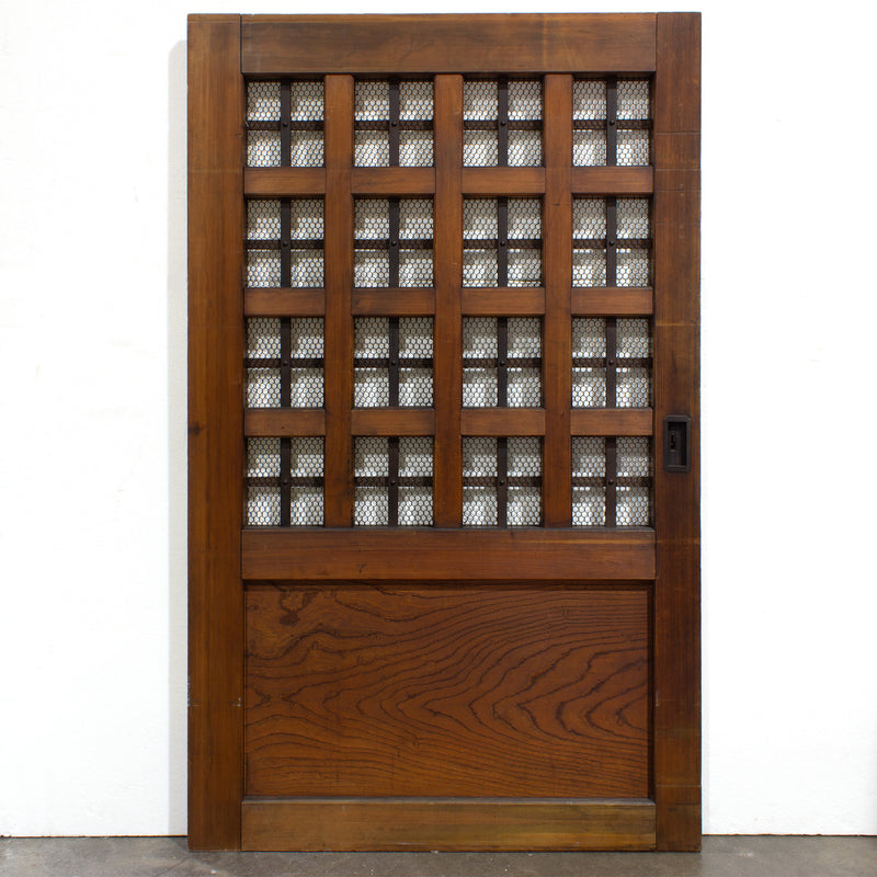 Keyaki Kura Door | Japanese Elm Summer Storehouse Door | Japanese Architectural Décor