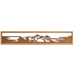 Fuji and Tokyo Bay Ranma | Transom Carving | Japanese Architectural Decor