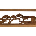 Fuji and Tokyo Bay Ranma | Transom Carving | Japanese Architectural Decor