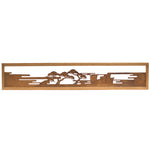 Fuji and Tokyo Bay Ranma | Transom Carving | Japanese Architectural Decor