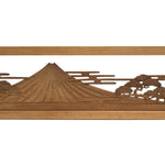 Fuji and Tokyo Bay Ranma | Transom Carving | Japanese Architectural Decor