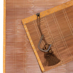 Sudare with Brocade Border| Split Bamboo Blind | Set of 2
