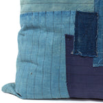 Vintage  Japanese Indigo Cotton Patchwork Pillow