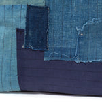 Vintage  Japanese Indigo Cotton Patchwork Pillow