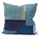 Vintage  Japanese Indigo Cotton Patchwork Pillow