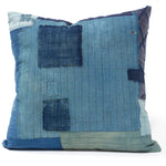 Vintage  Japanese Indigo Cotton Patchwork Pillow