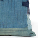 Vintage  Japanese Indigo Cotton Patchwork Pillow
