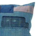 Vintage  Japanese Indigo Cotton Patchwork Pillow