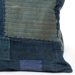 Vintage  Japanese Indigo Cotton Patchwork Pillow