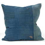 Vintage  Japanese Indigo Cotton Patchwork Pillow