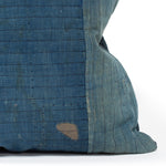 Vintage  Japanese Indigo Cotton Patchwork Pillow