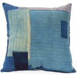 Vintage  Japanese Indigo Cotton Patchwork Pillow