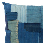 Vintage  Japanese Indigo Cotton Patchwork Pillow