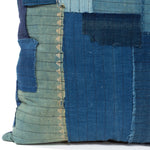 Vintage  Japanese Indigo Cotton Patchwork Pillow