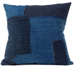 Vintage  Japanese Indigo Cotton Patchwork Pillow