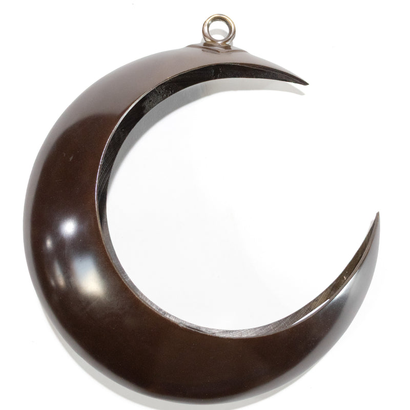 Japanese Bronze Hanging Moon Vase